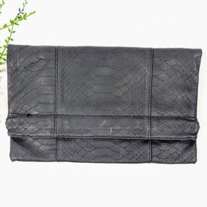 Urban Expressions Black Vegan Leather Clutch